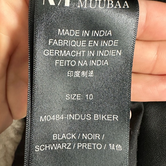 Muubaa Indus leather wired biker jacket - Picture 10 of 10